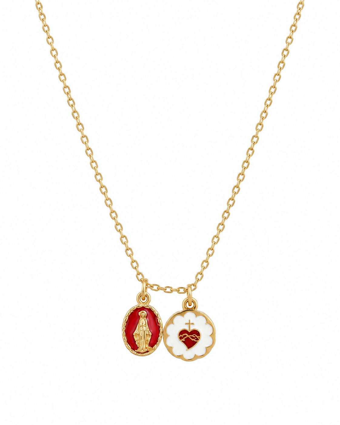 Faith Duo Scapular Necklace
