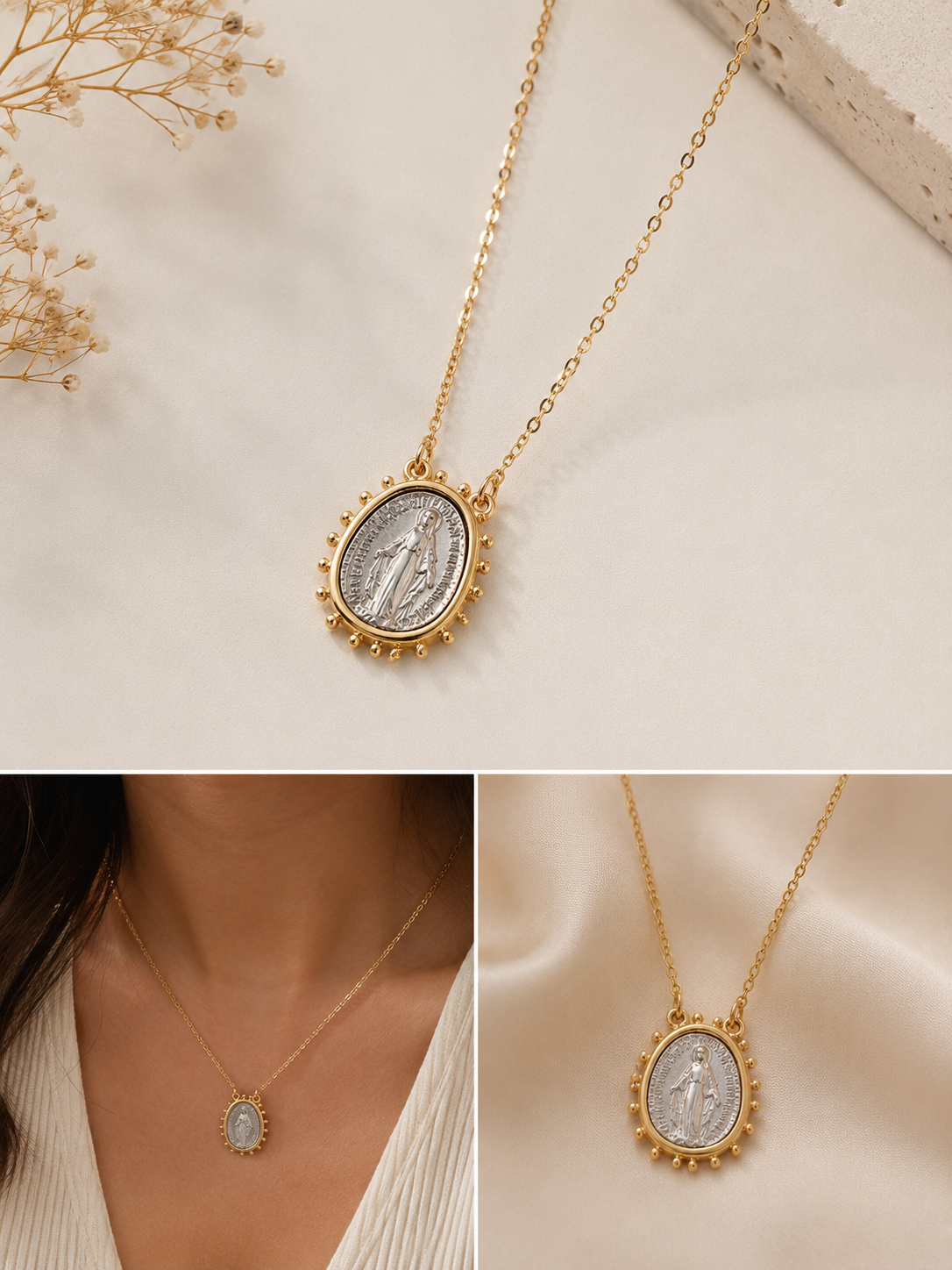 Golden Mix Milagrosa Medallion