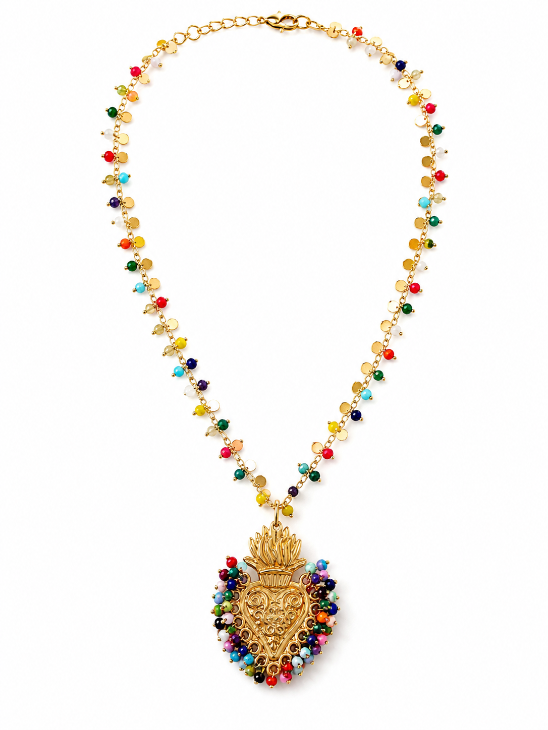 Collar de Cuentas Sagrado Corazón