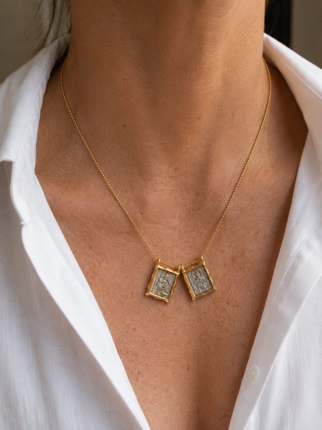 Our Lady of Carmel Mother Pearl Scapular