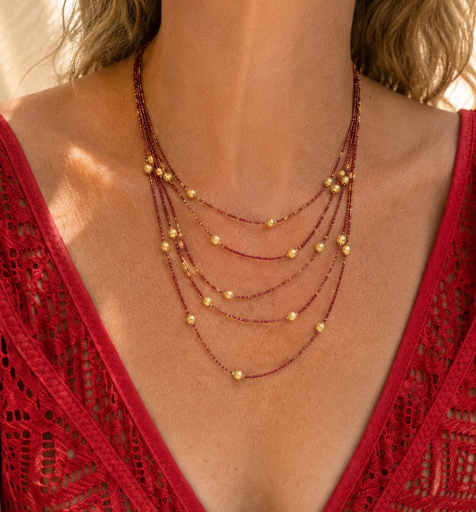 The Golden Tide Layers Necklace