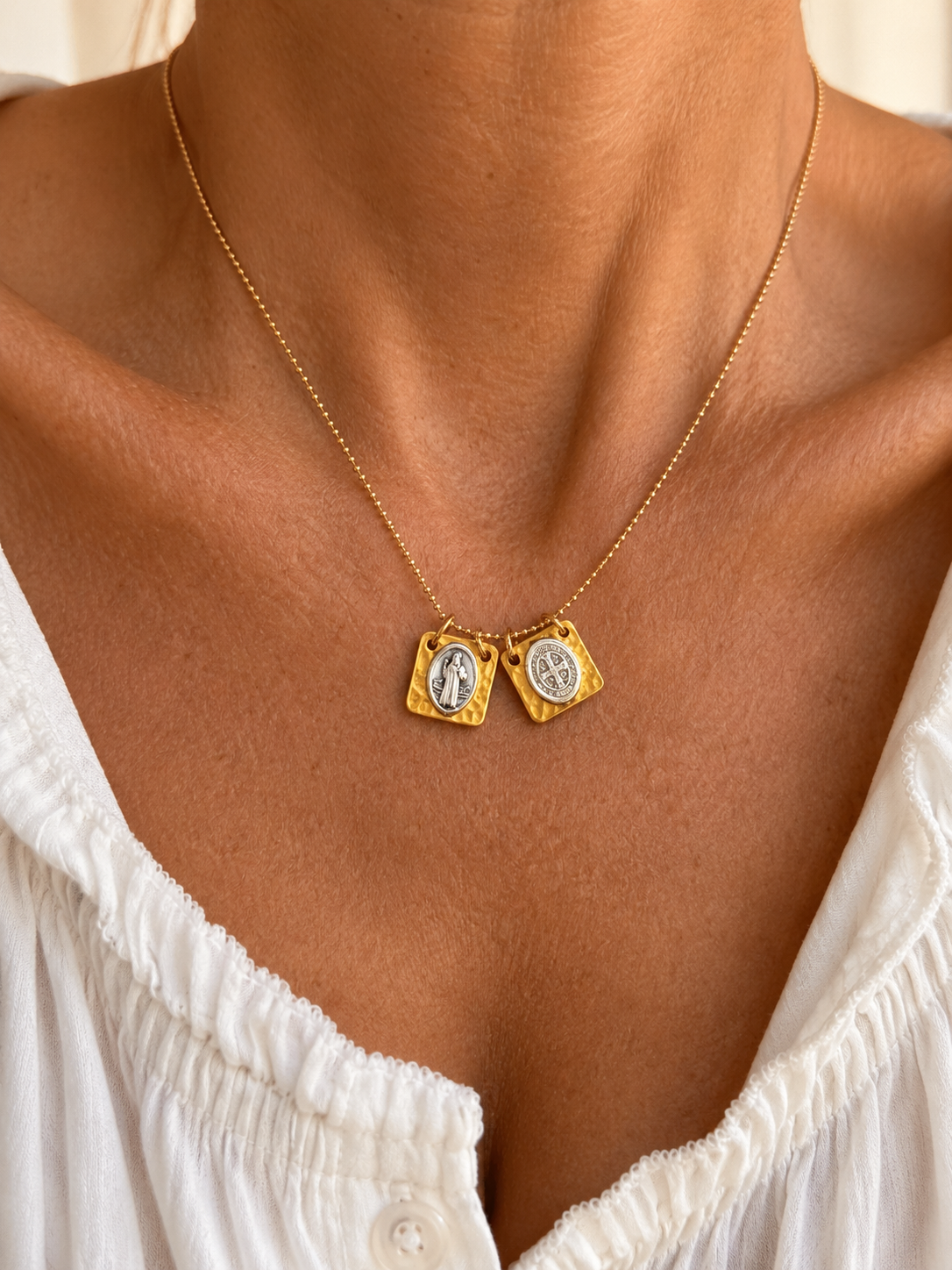 Saint Benedict Scapular Golden Mix