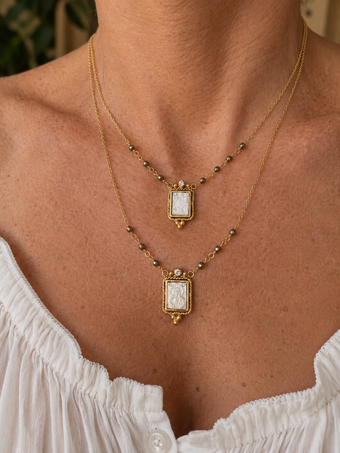 Divine Pearl Layers Scapular