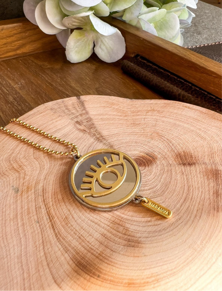 Mirror Eye Amulet Necklace