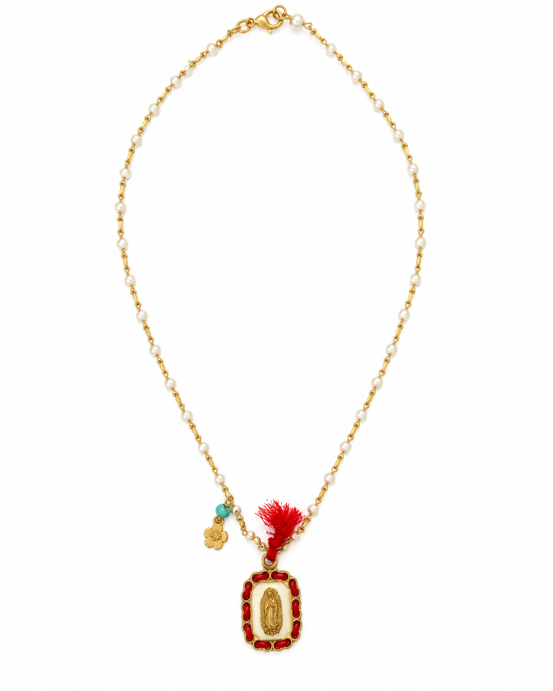 Guadalupe Pearl Tassel Necklace