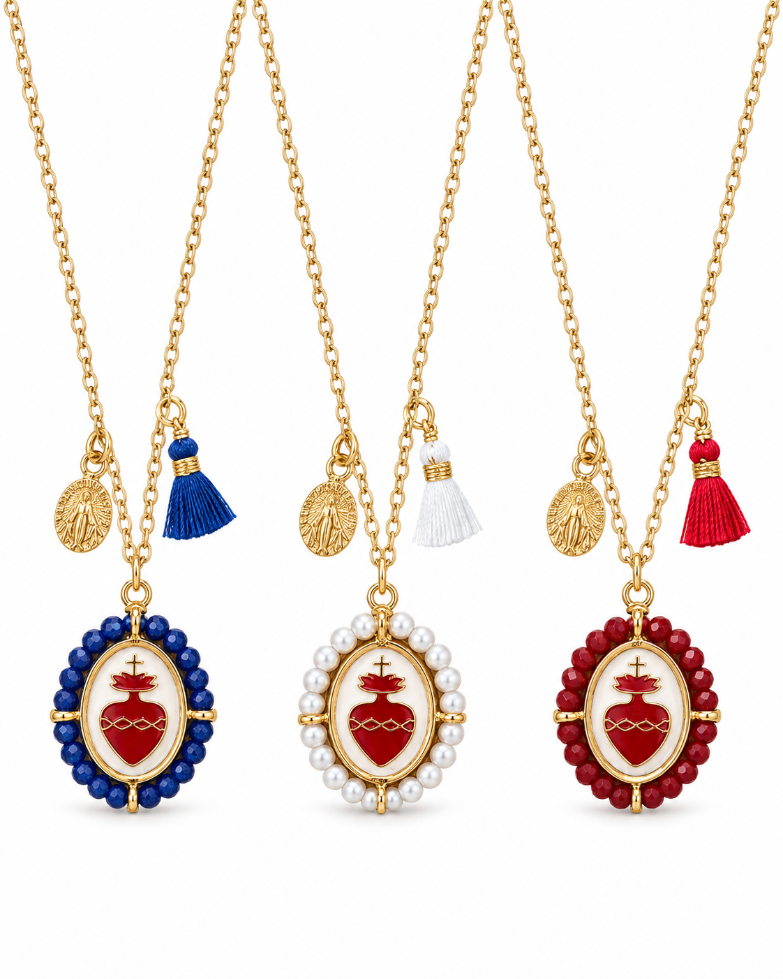Sacred Heart Tassel Necklace