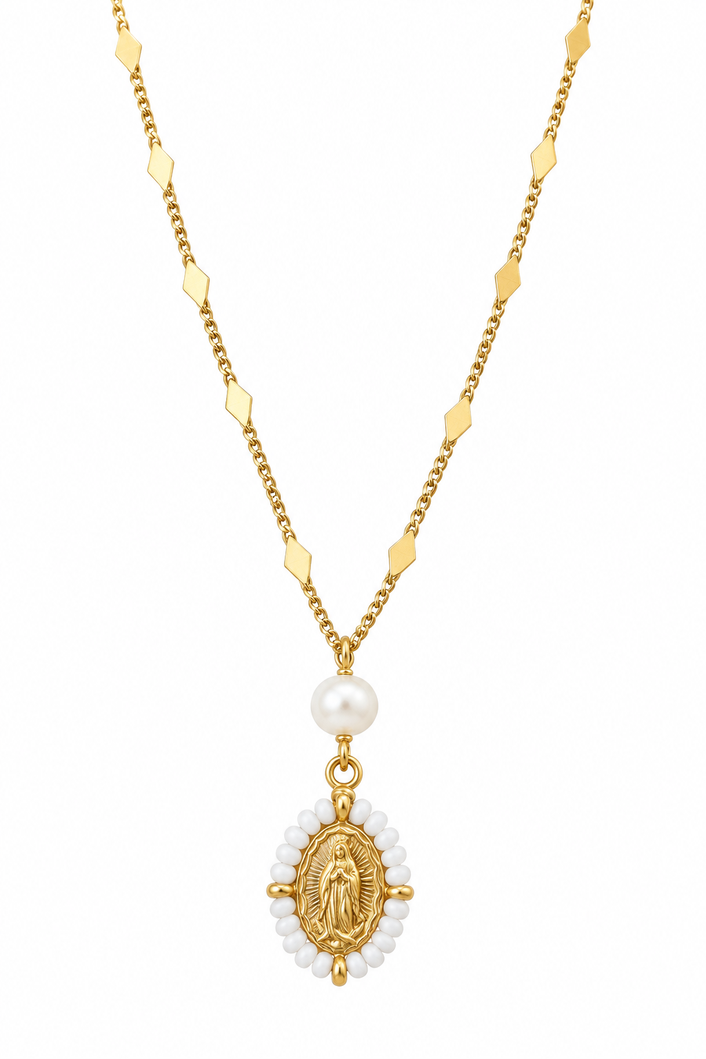 Guadalupe Pearl Drop Necklace