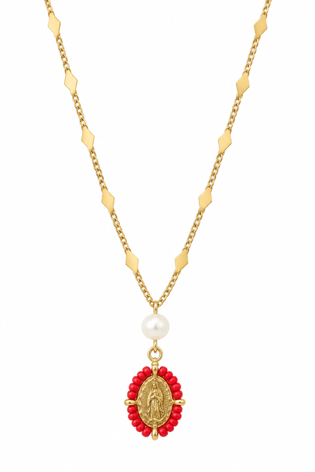 Guadalupe Pearl Drop Necklace