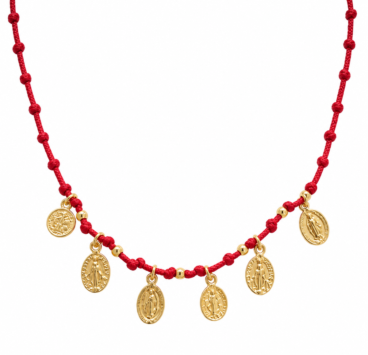 Sacred Protection Red Cord Necklace