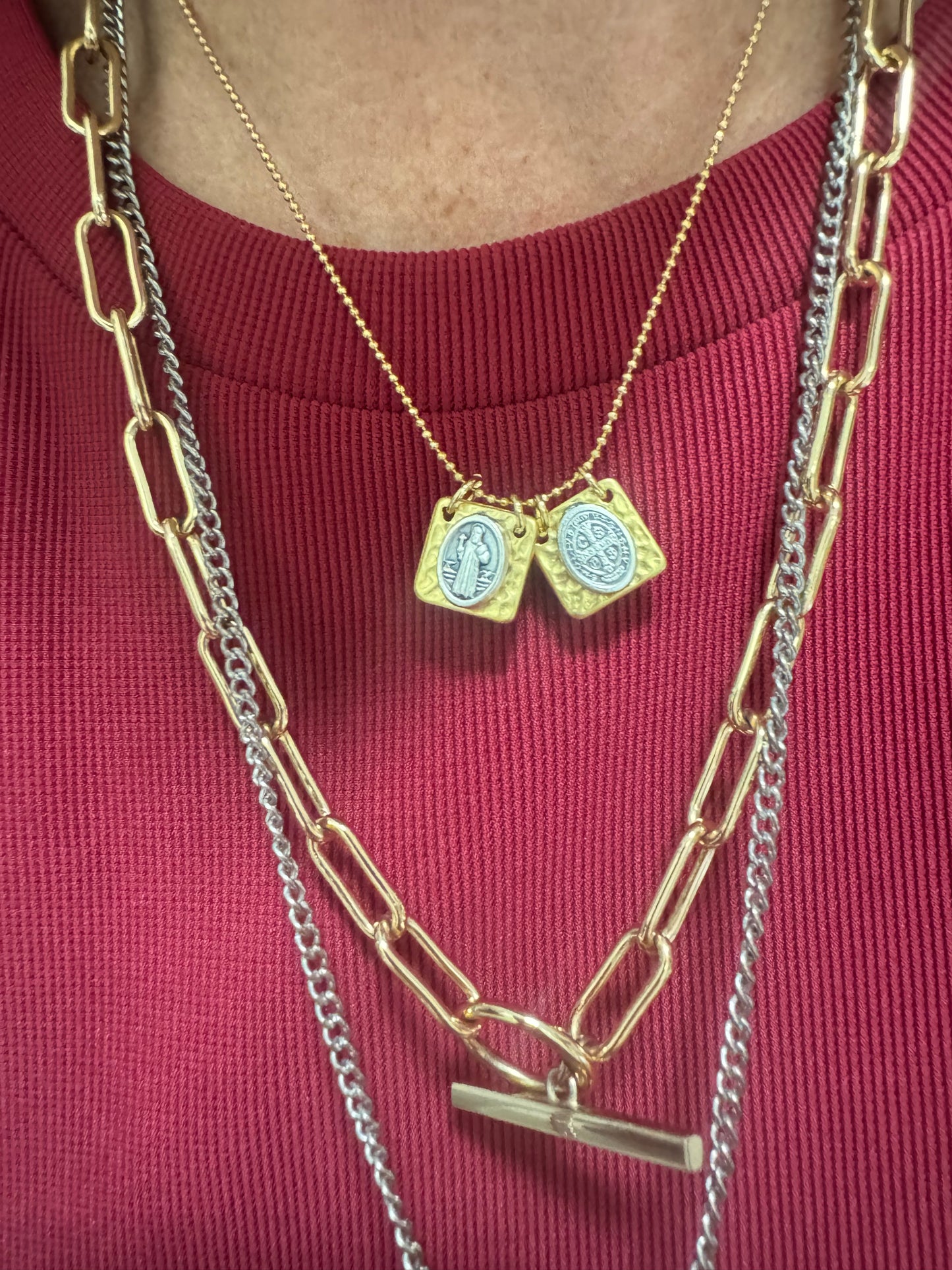 Saint Benedict Scapular Golden Mix