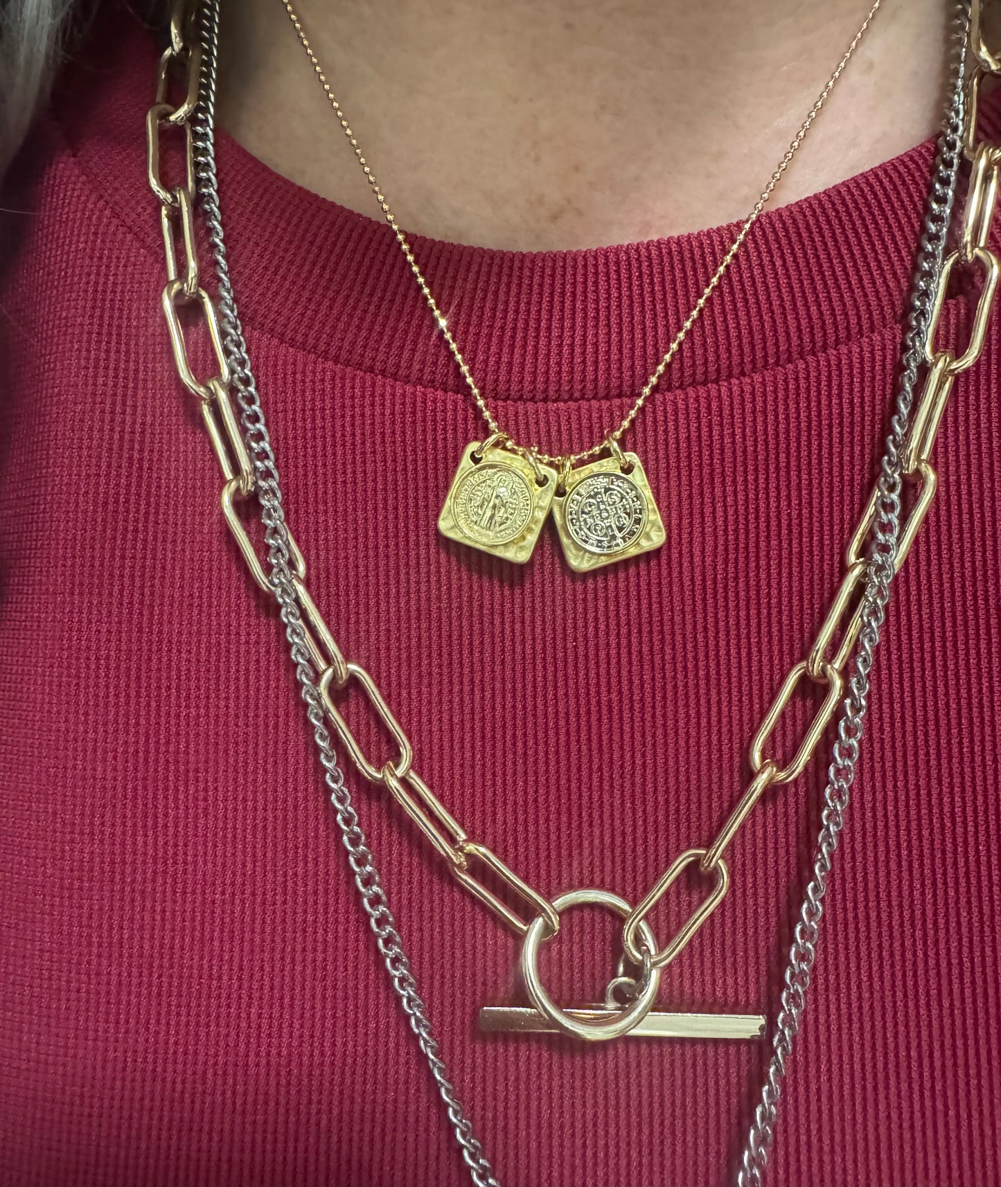 Saint Benedict Scapular Golden Mix