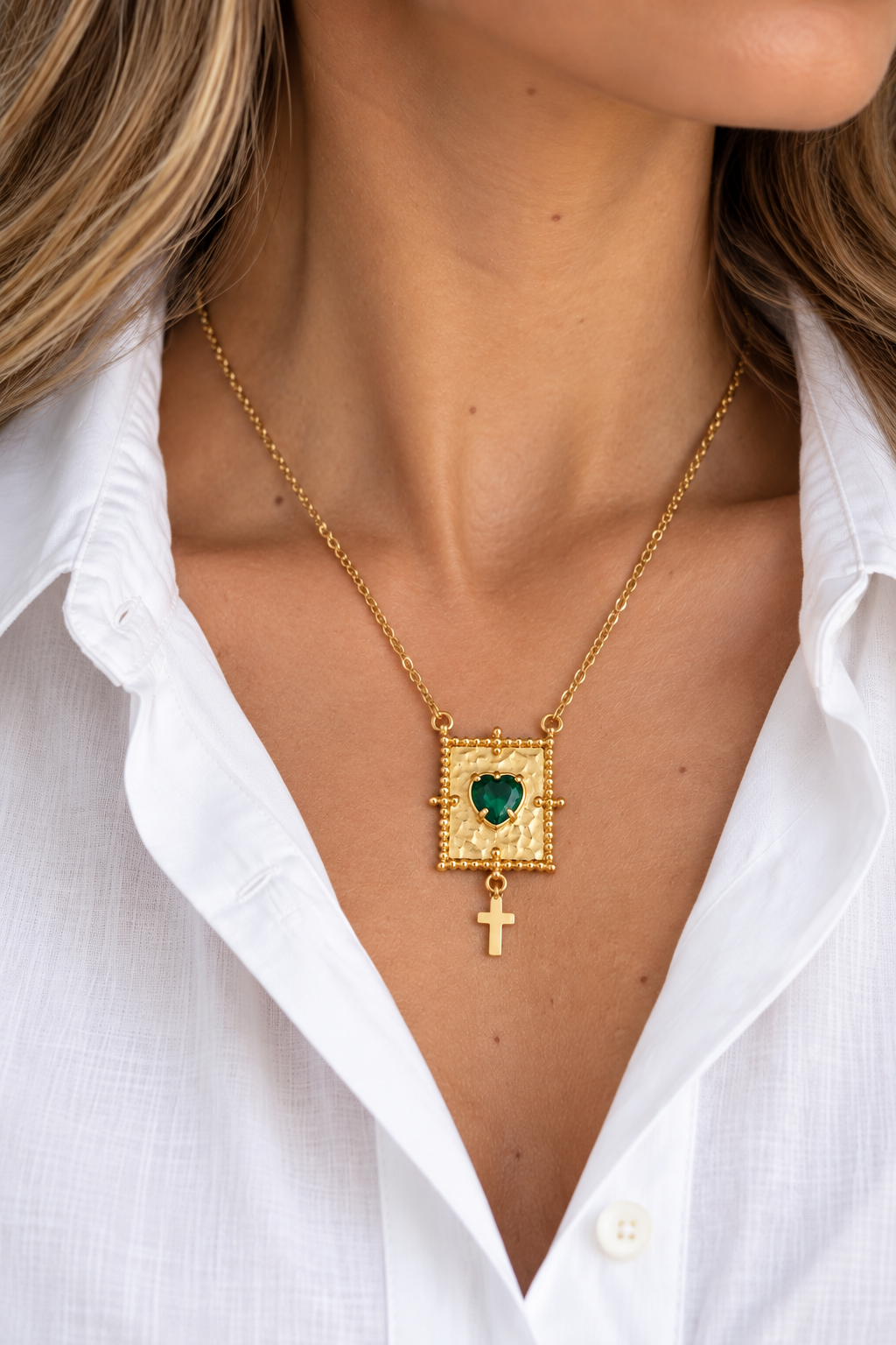Sacred Heart Detente Necklace