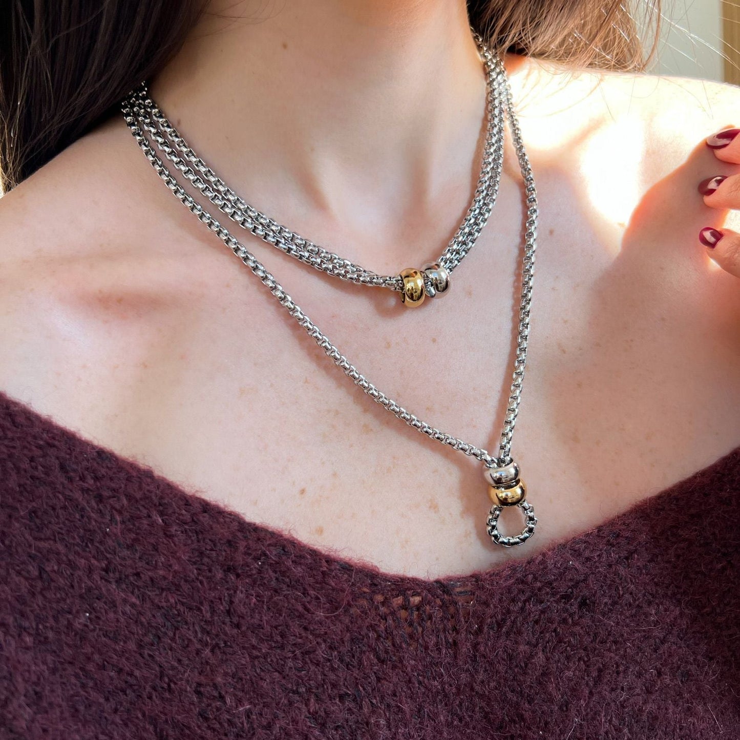 Dual Harmony Necklace Set