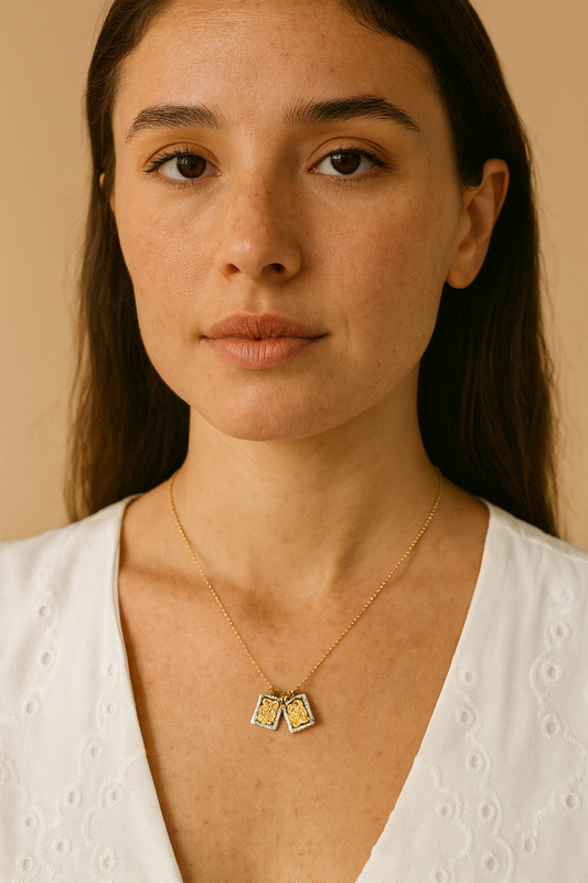 Bitono Collection : Our Lady of Mount Carmel Scapular Necklace