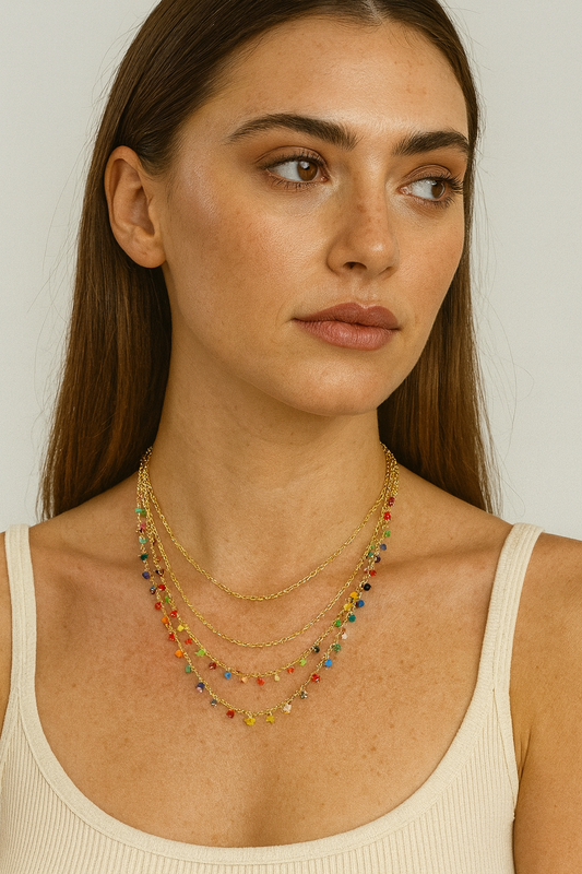 Multicolor Beaded Choker