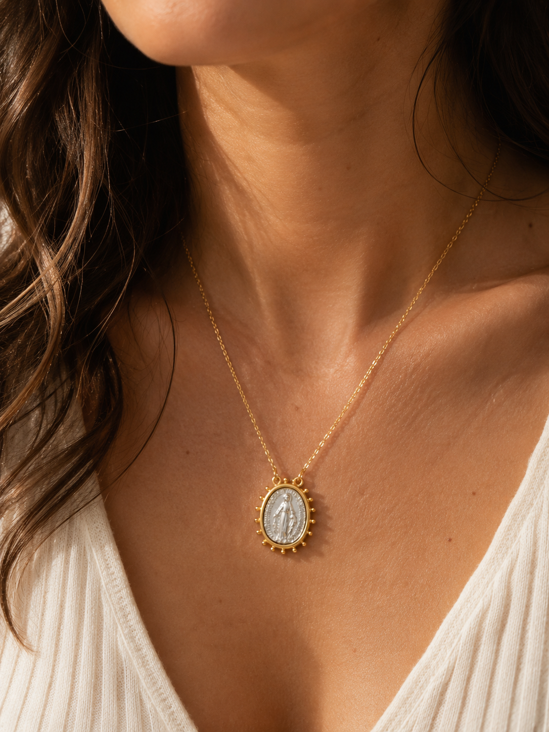 Golden Mix Milagrosa Medallion