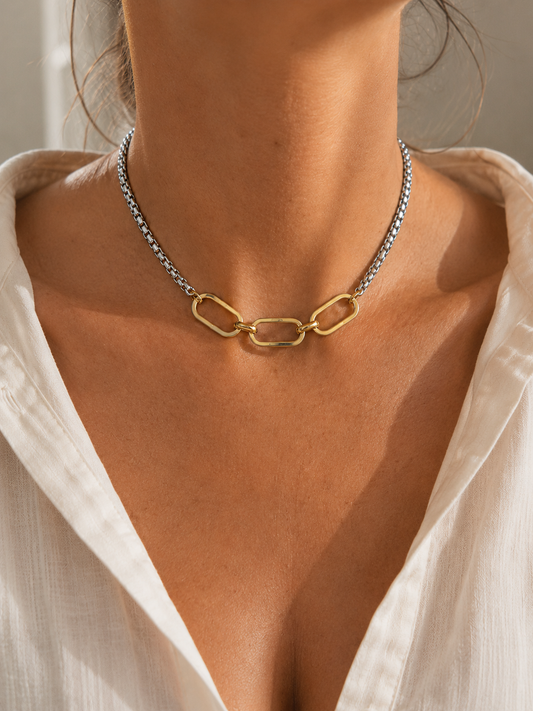 Golden Mix Link Choker