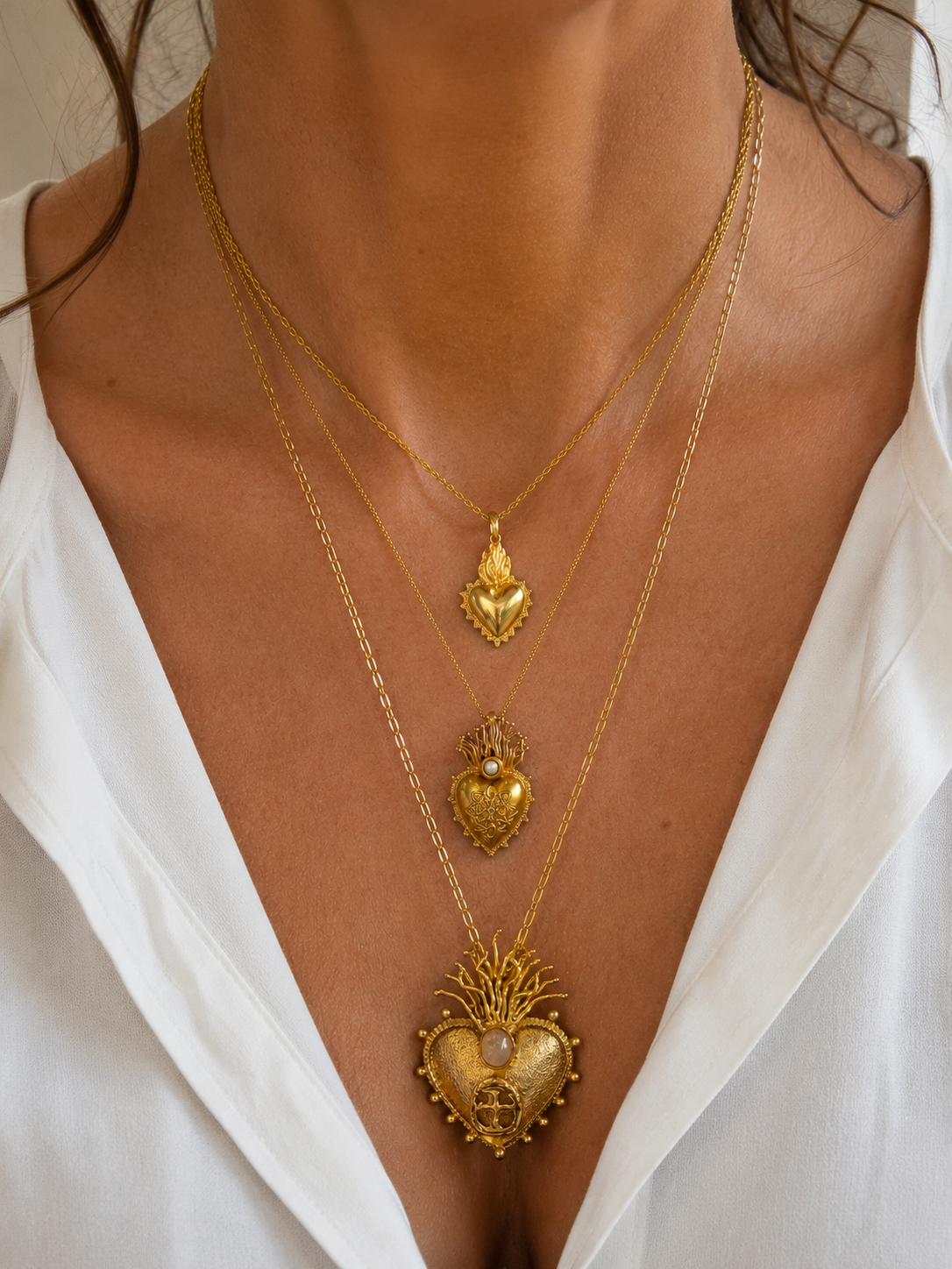 Mini Sacred Heart Necklace