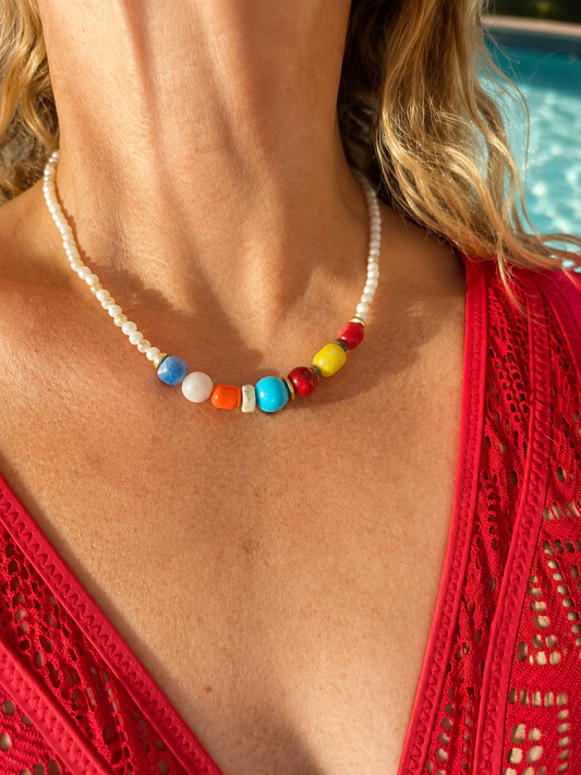 Seaside Beaded Necklace