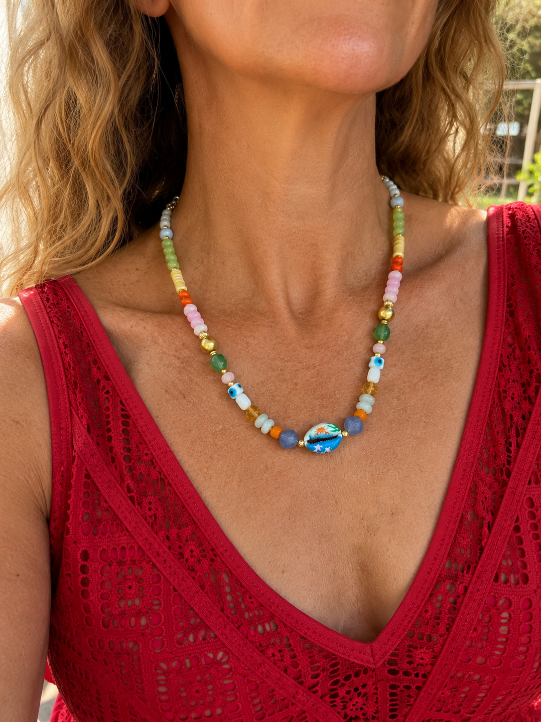 Seashell Charm Necklace