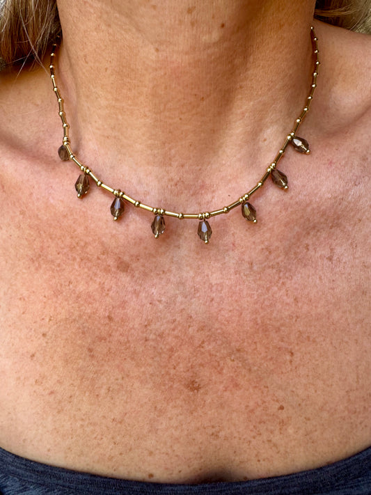 Quartz Drops Choker