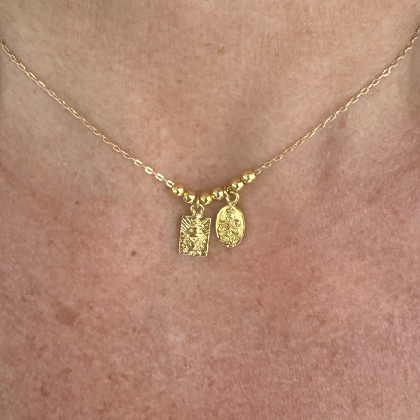 Golden Devotion Mini Scapular