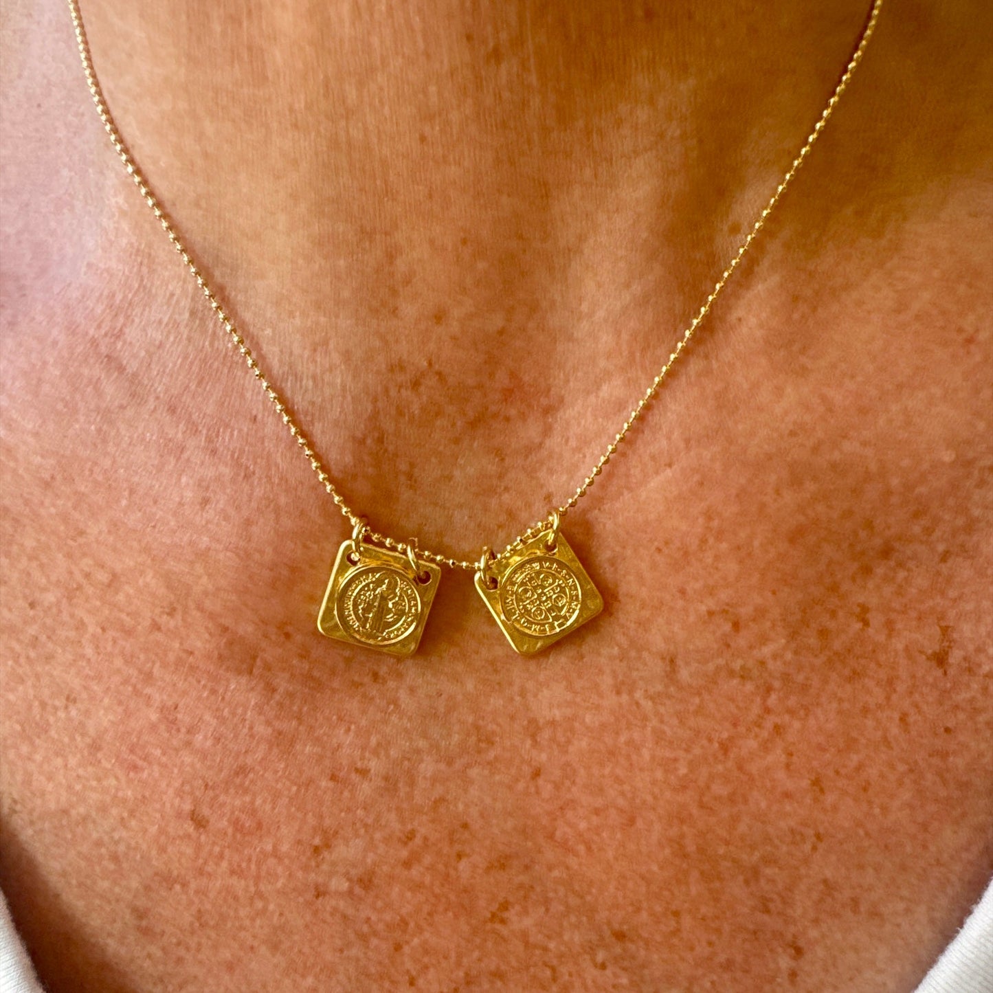 Saint Benedict Scapular Golden Mix