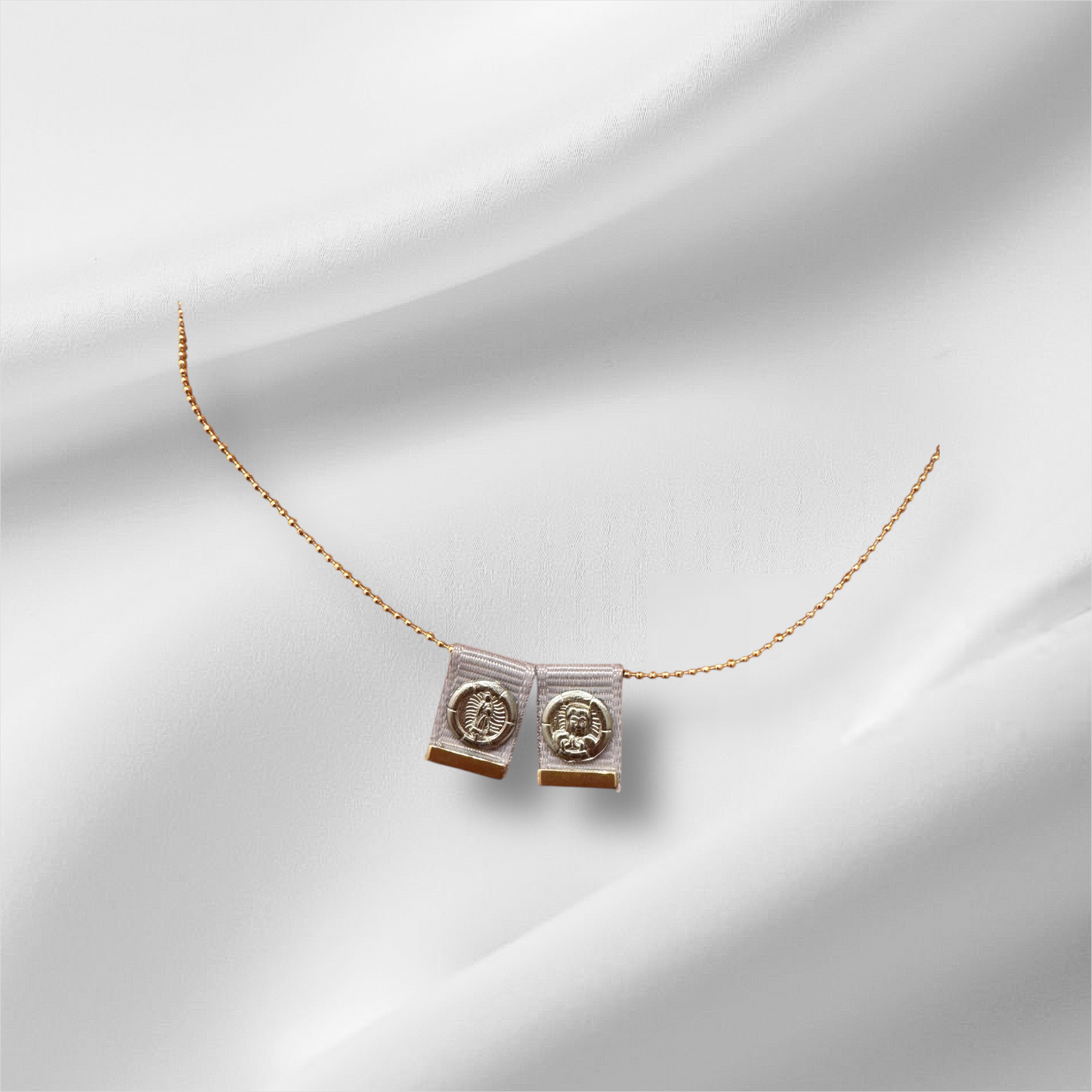 Cuchi Scapular – Guadalupe & Sacred Heart Chain Edition