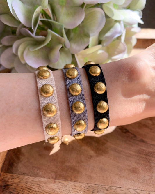 Elastic Gold Stud Bracelet